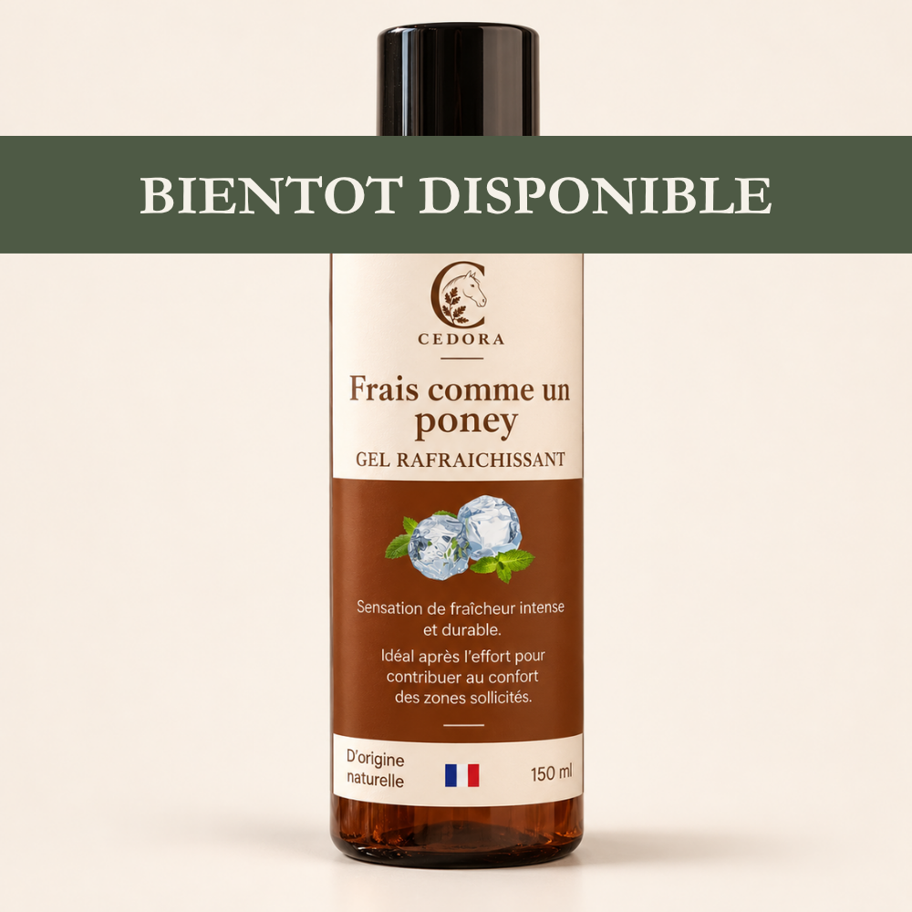 Frais comme un poney - gel rafraichissant après effort